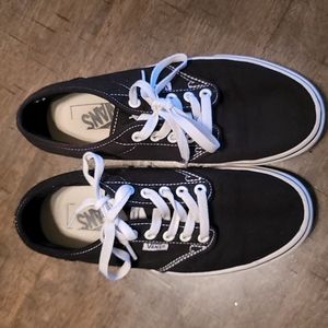 Vans Women's Doheny Trainers, Black Canvas Women's Size 8